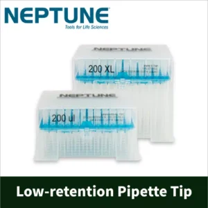 [NEPTUNE] Non-Filter Tips, Rack Type, Sterile, Low-retention  로우리텐션 파이펫 팁, 랙 타입, 멸균