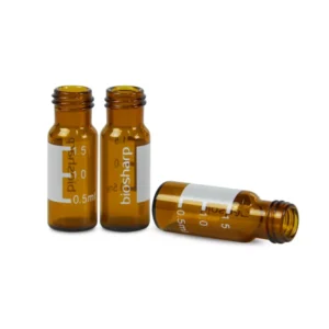 2ml HPLC 바이알 | 9mm Short Thread (Amber) 유리 광구병