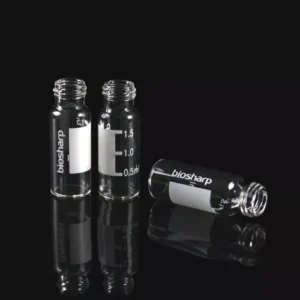 2ml HPLC 바이알 | 9mm Short Thread (Clear) 유리 광구병