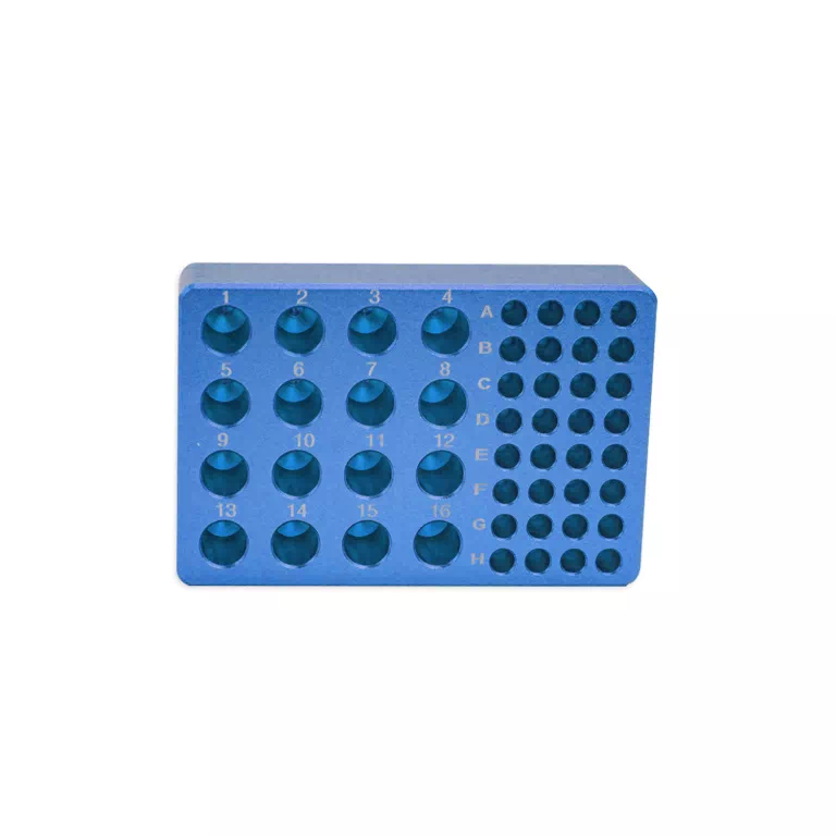 BS-MCB-A Metal CoolBox, 멀티 메탈 쿨박스 | 0.2mL & 1.5mL/2.0mL 겸용 알루미늄 튜브랙 - 이미지 2