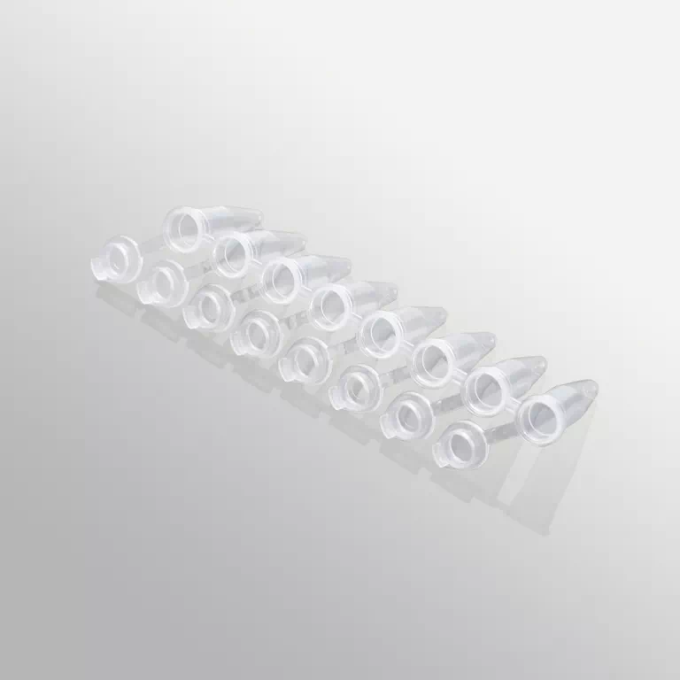 PCR 스트립 튜브 8-strip Tubes 0.1/0.2ml attached cap, clear | LABSELECT - 이미지 3
