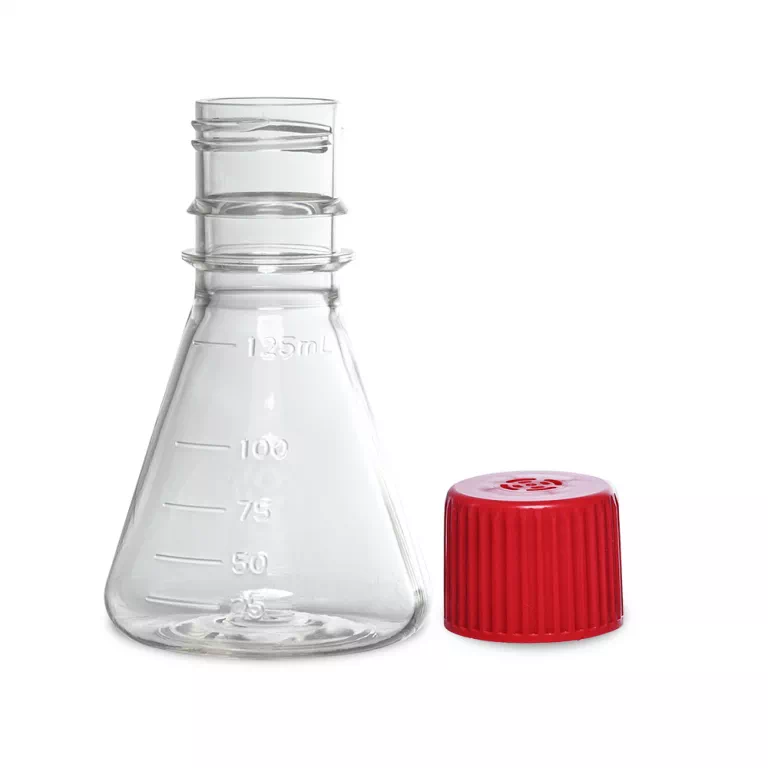 PETG Erlenmeyer flask Flat Base with vent cap 멸균 4종 | LABSELECT - 이미지 4