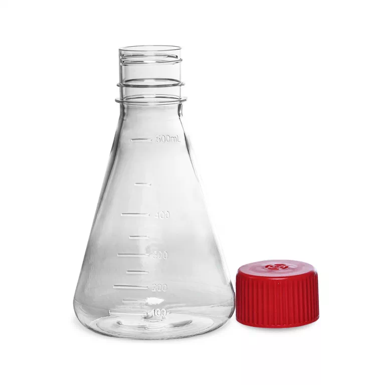 PETG Erlenmeyer flask Flat Base with vent cap 멸균 4종 | LABSELECT - 이미지 2